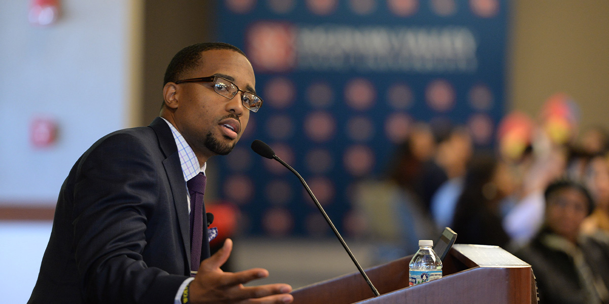 A Speaker giving a speech
