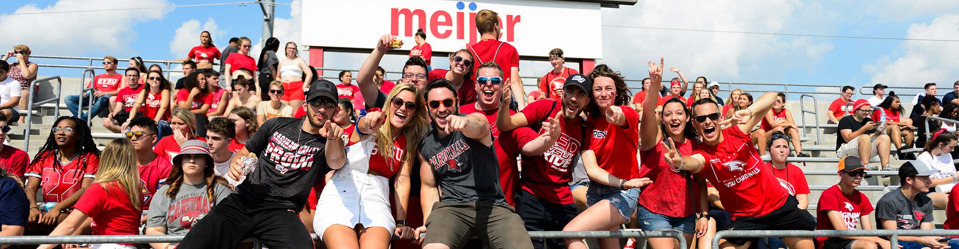 Students at a football game