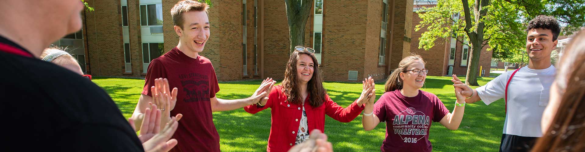 students playing SOAR orientation game