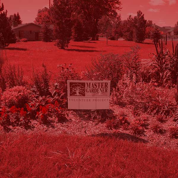 Master gardener volunteer project sign