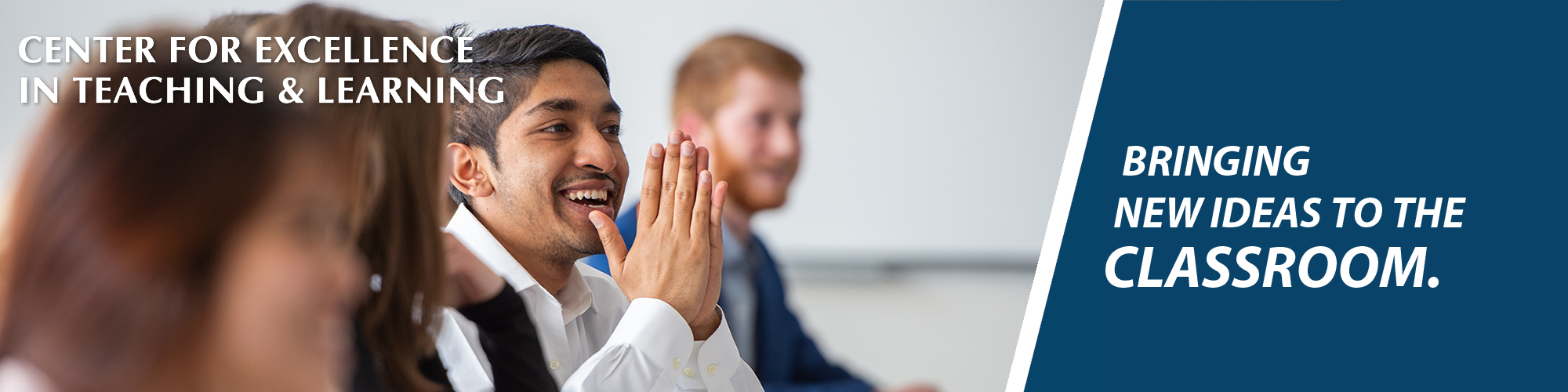 Students smiling and engaging in classroom