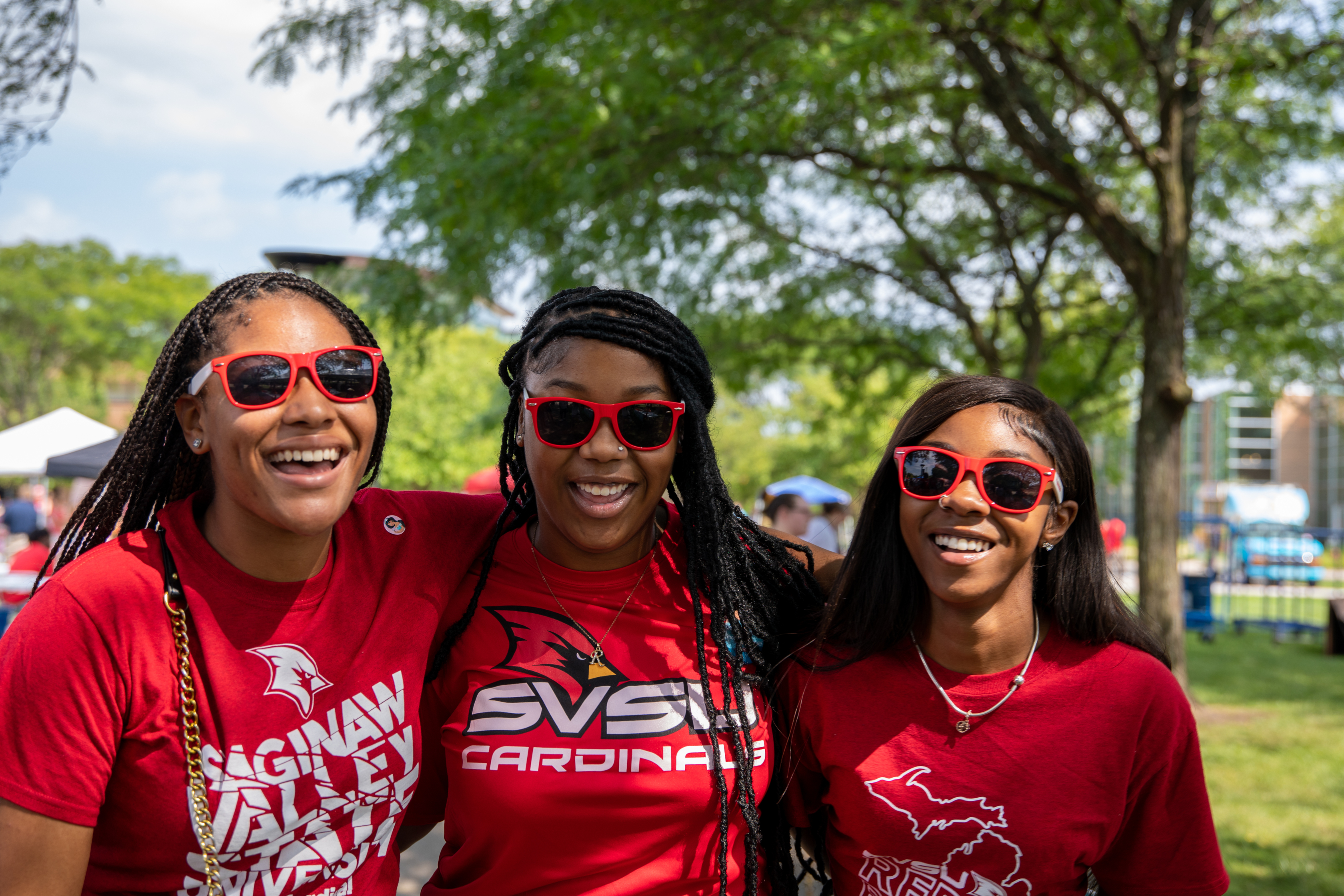 Three female students