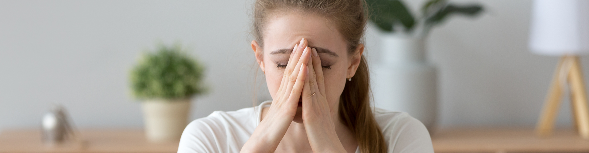 Stressed Out Female College Student