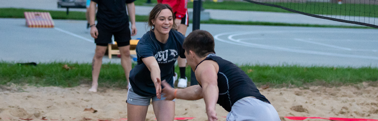 Someone playing an entire intermural sport