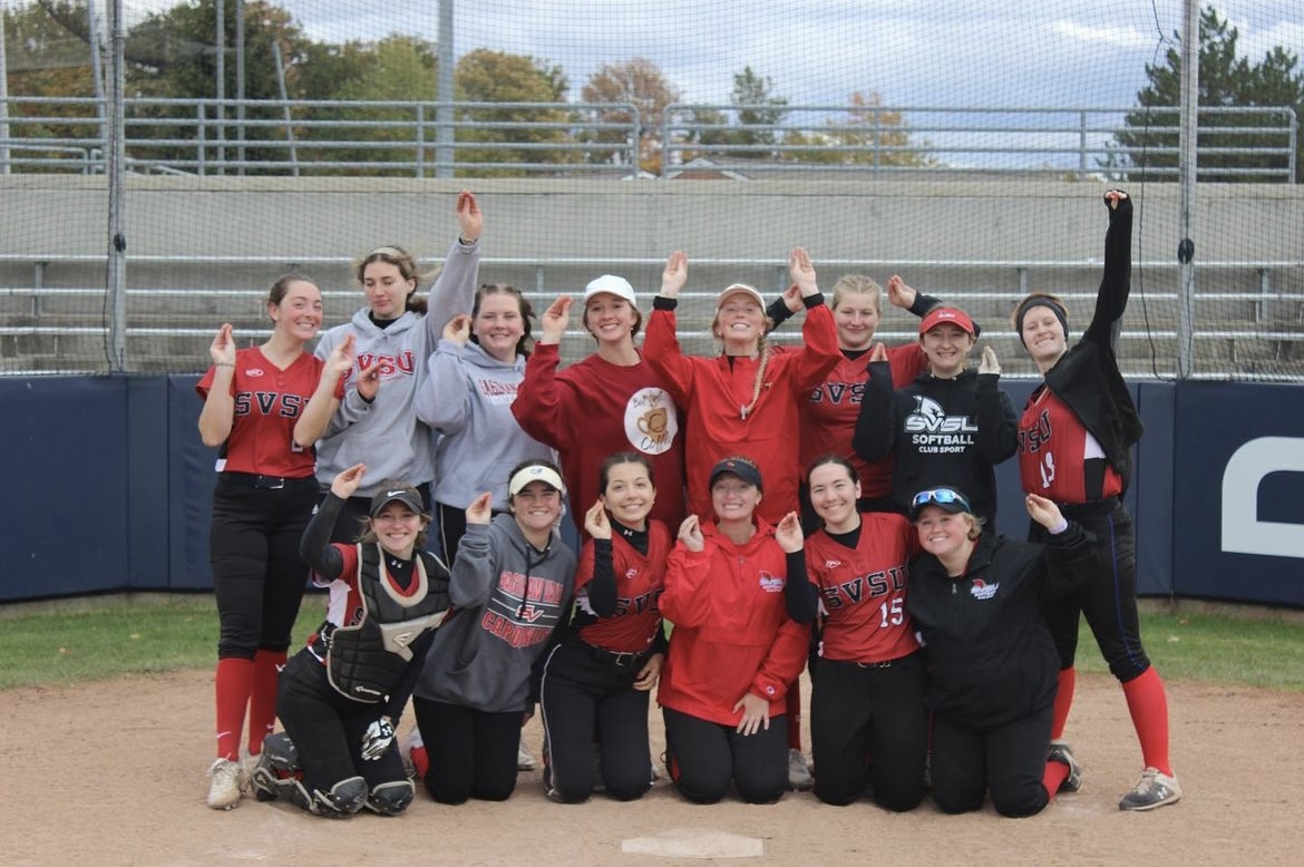 Women's Softball team on field