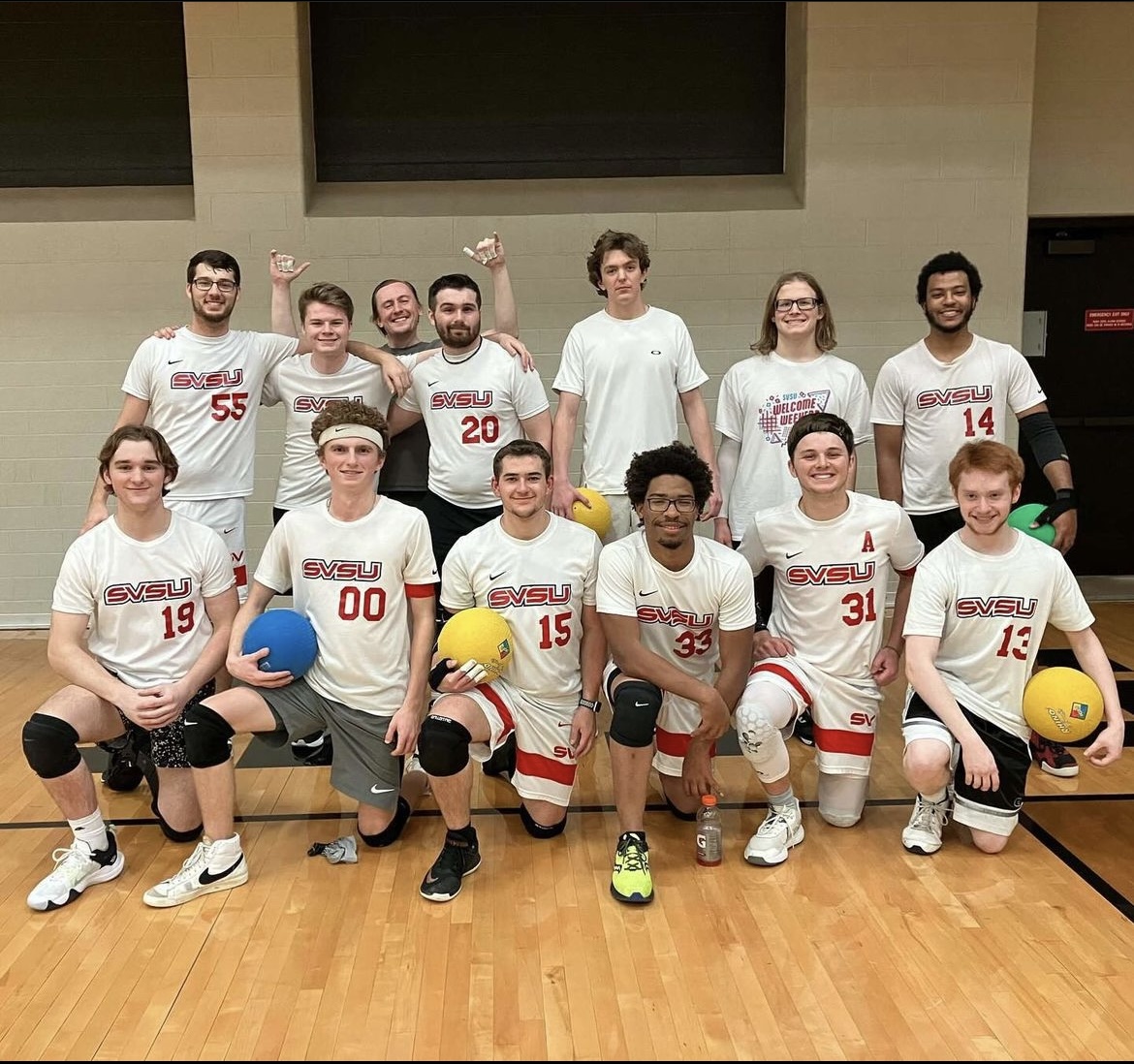 SVSU Dodgeball in gym