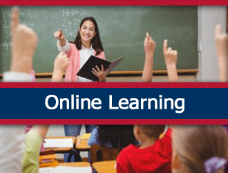 An elementary classroom where the teacher is picking a volunteer. A ribbon that says 