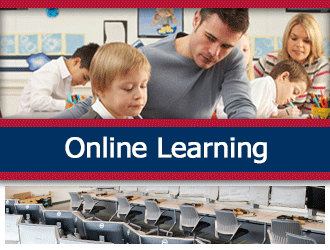 A teacher helps a student with ADHD read. A ribbon that says 