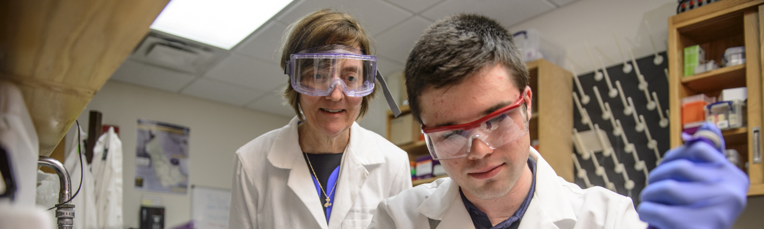Student and Professor in a Lab