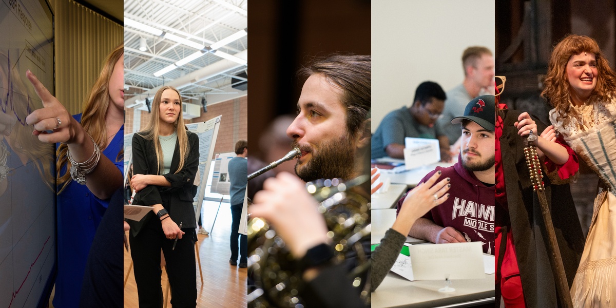 Colleage of students in the College of Arts and Behavioral Sciences