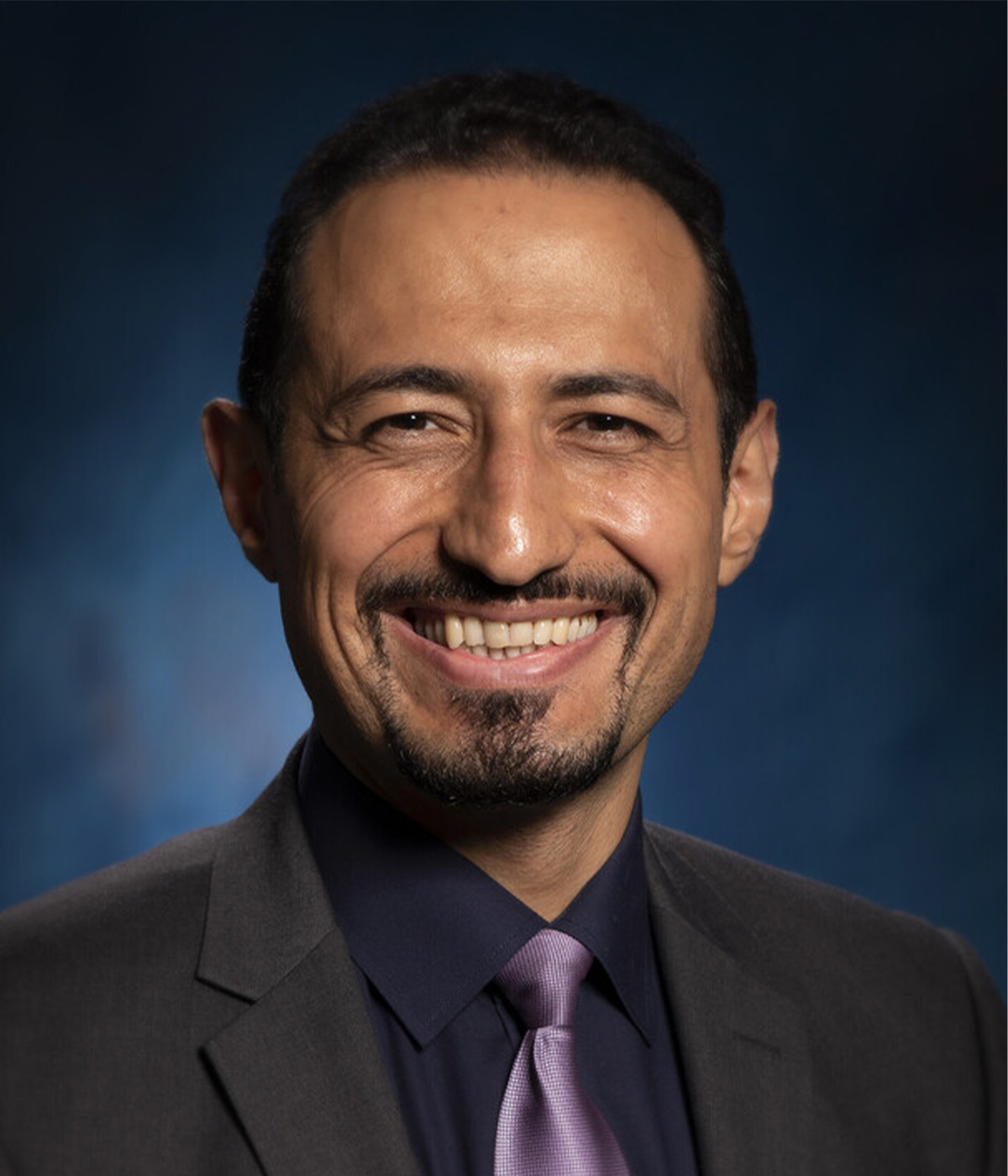 A photograph of a faculty member