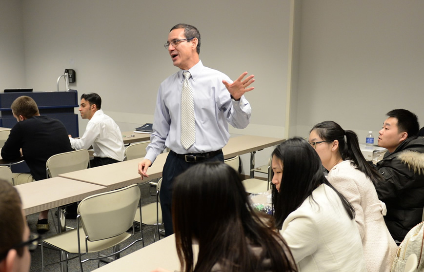 Danilo Sirias in classroom