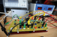 A project underway in an ECE lab.