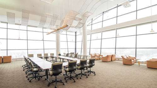 The Roberta Allen Reading Room in the Library at SVSU.