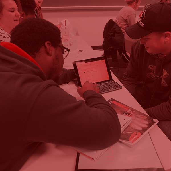 Students analyzing informaiton