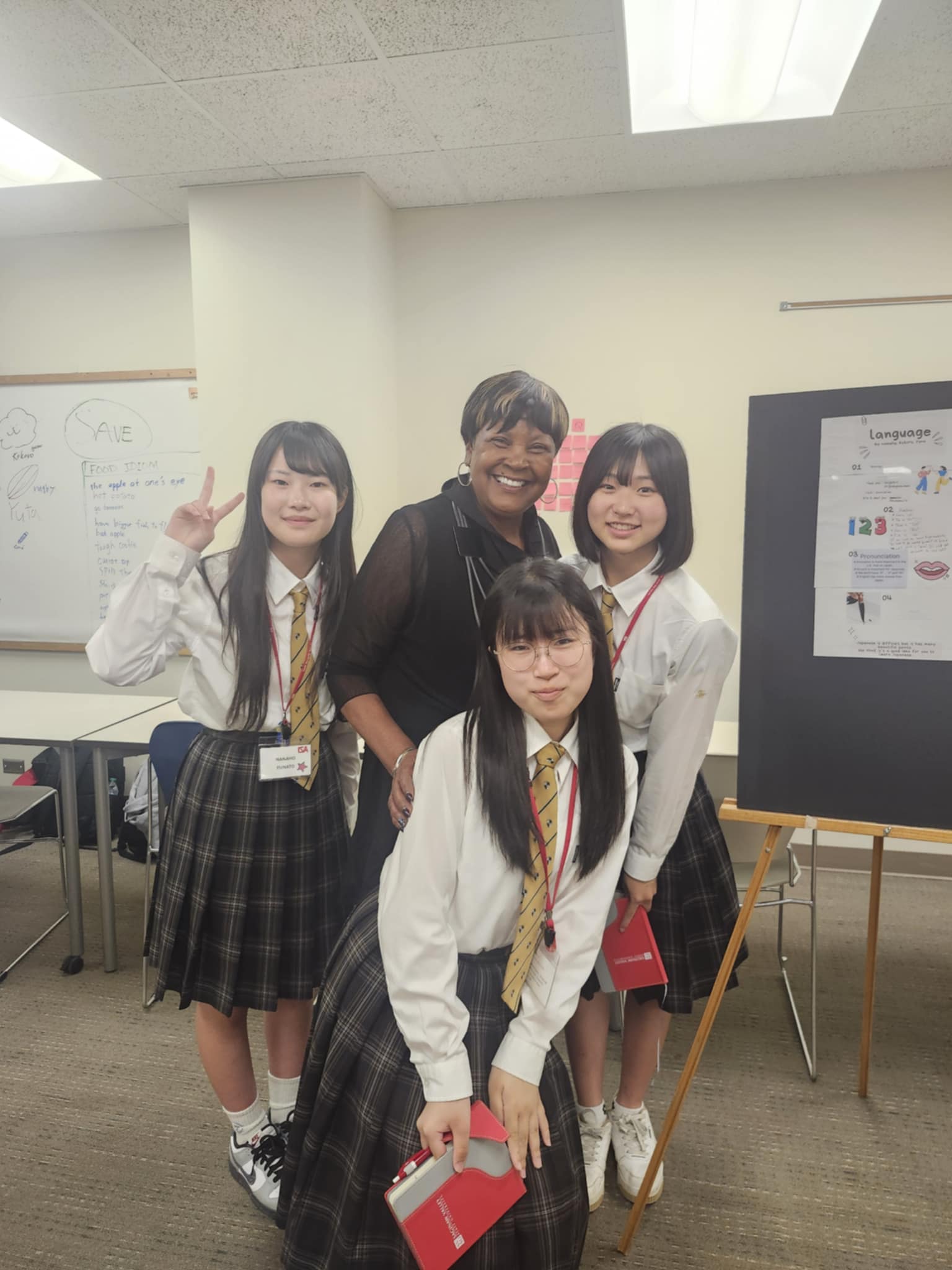 Dr. Thorns with students from Japan