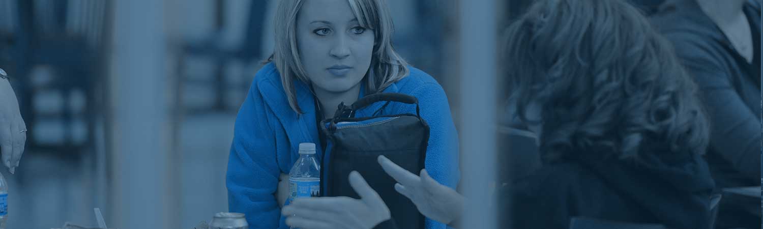 Exercise science student in lecture