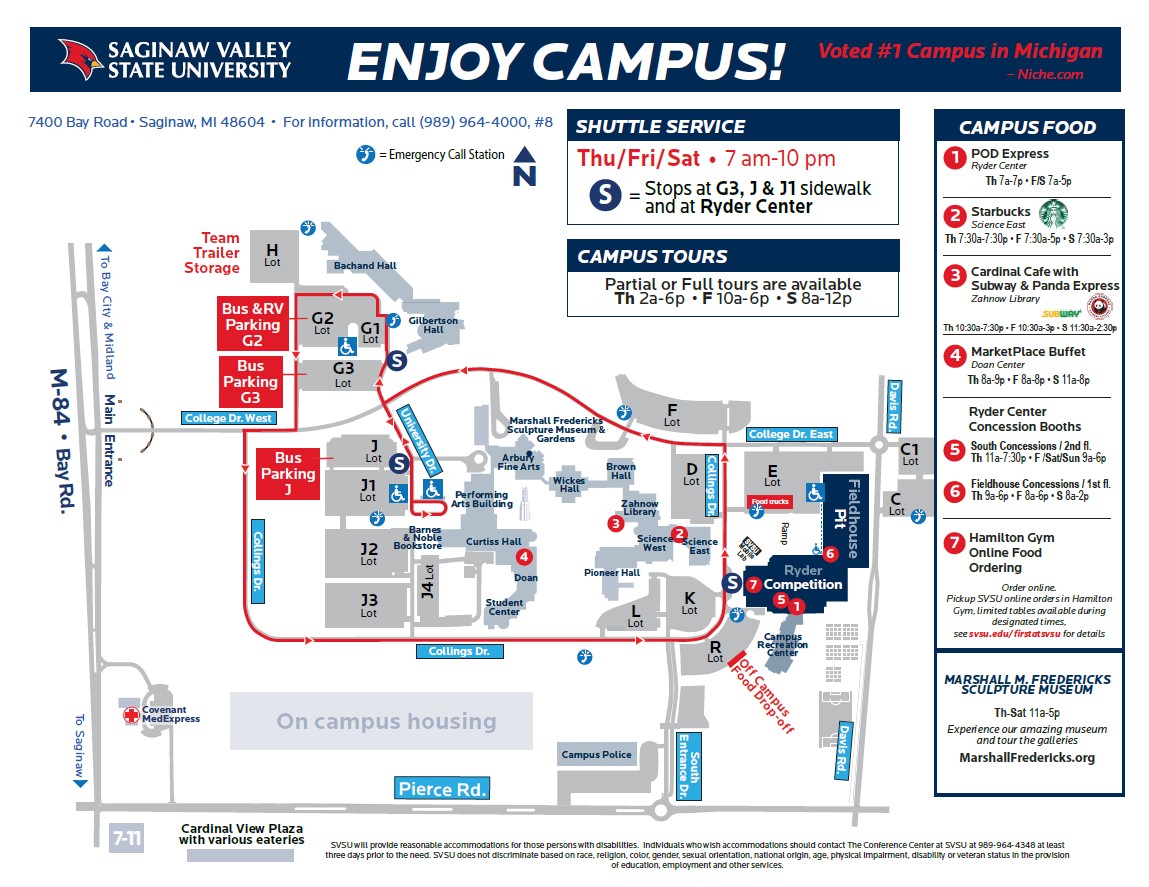 Campus Map for First Robotics to be used for visual reference on page