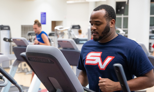 SVSU Student Working Out