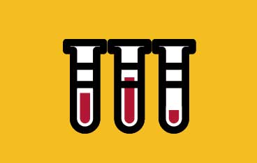 Icon of three test tubes