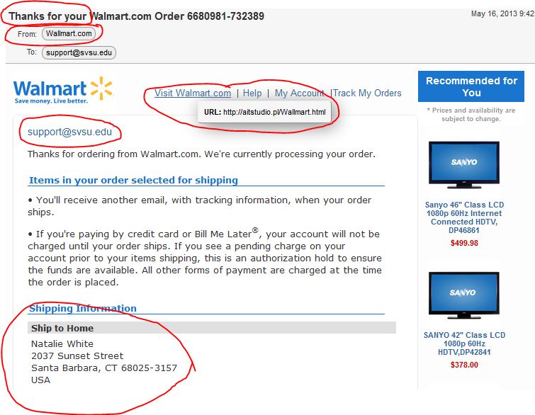 2013 Newsroom An example of the exploited email.