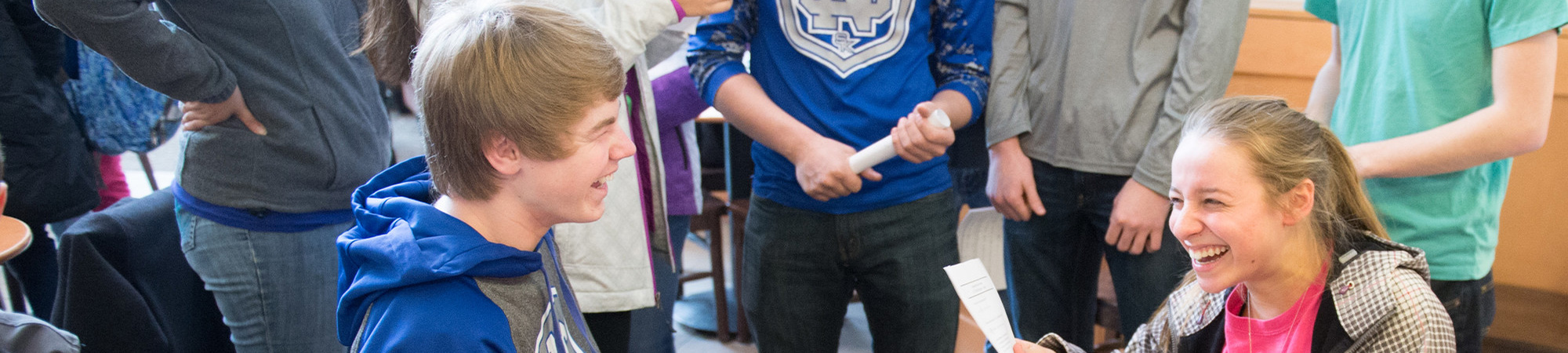 Students at the Math Olympics