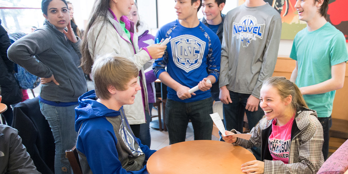Students at the Math Olympics