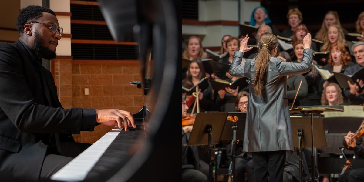 Various music and choir ensembles