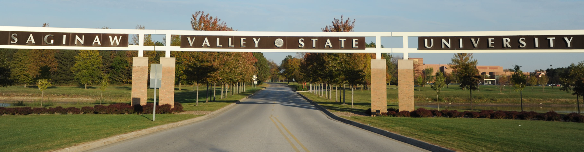 The entryway arch at SVSU