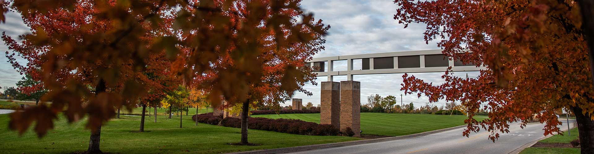 Front Entrance at Fall