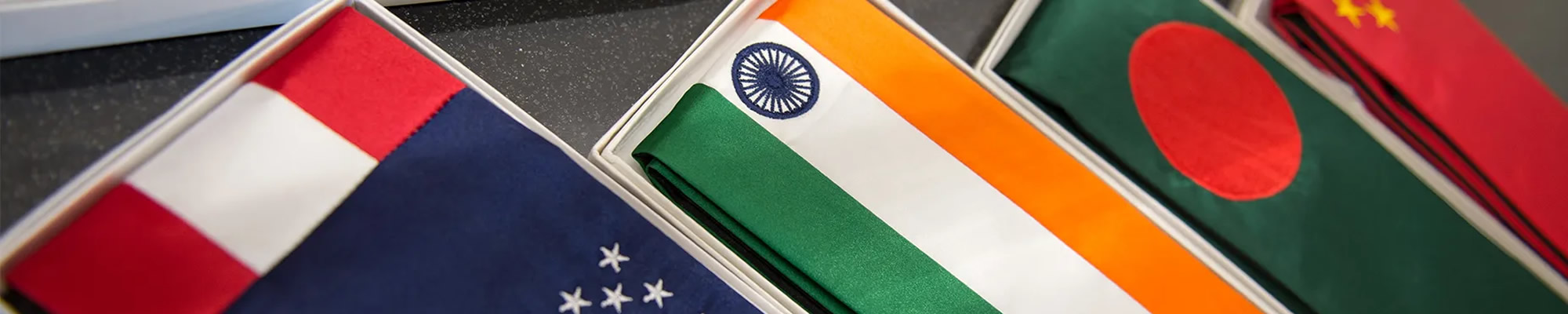 Flags from various countries