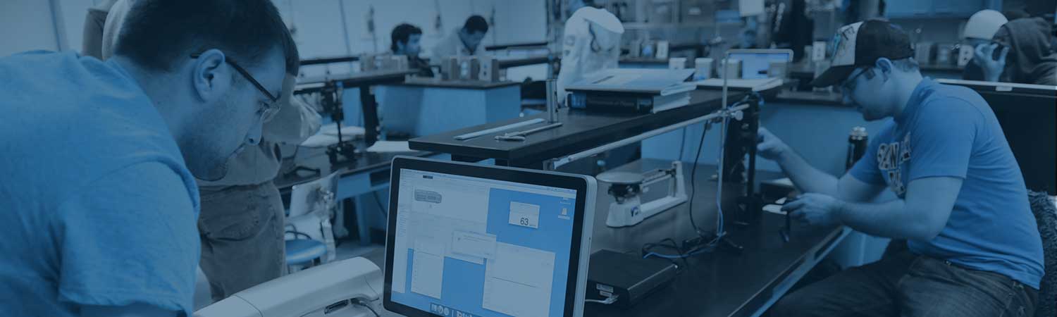 Students in physics lab