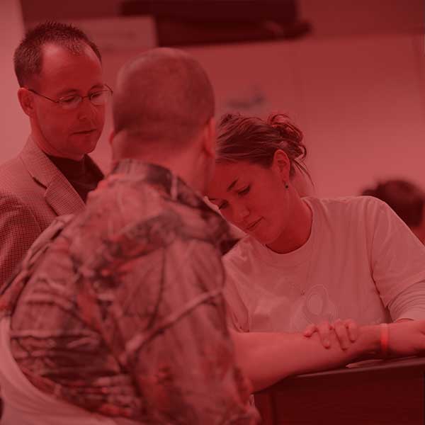 Student helping patient