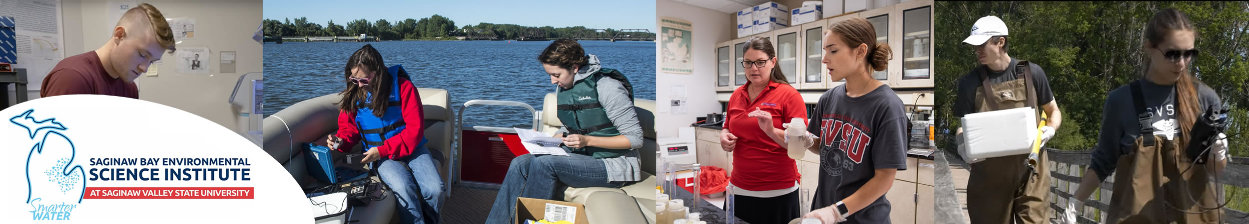 SVSU Students in the field and lab