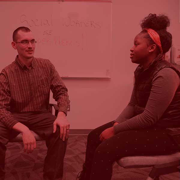 Students working together