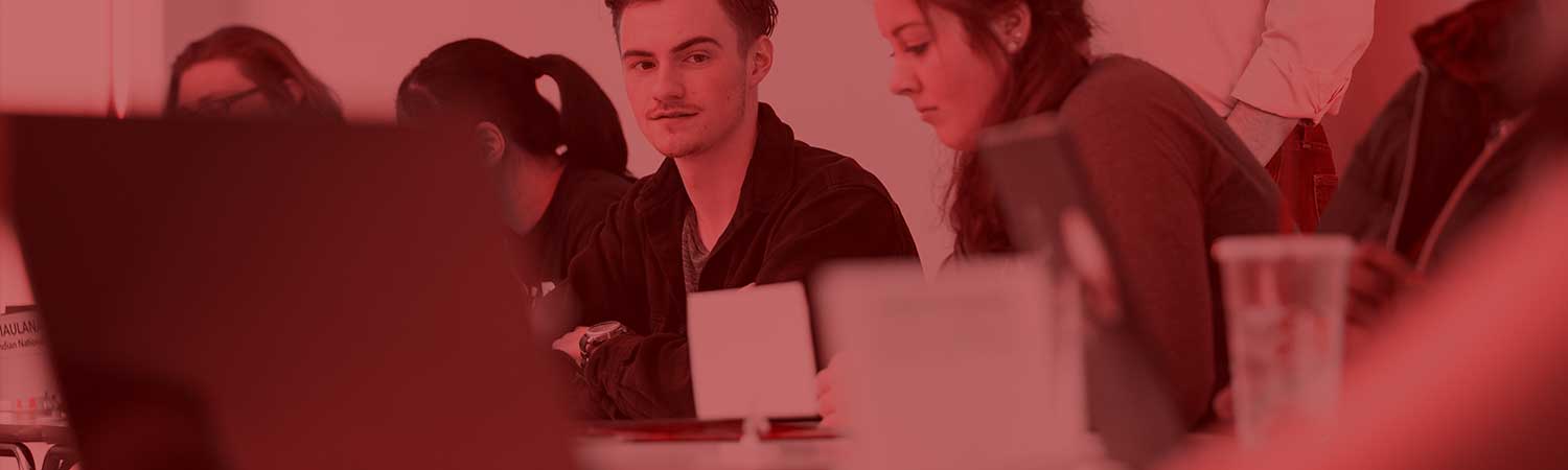 class doing activity with note cards