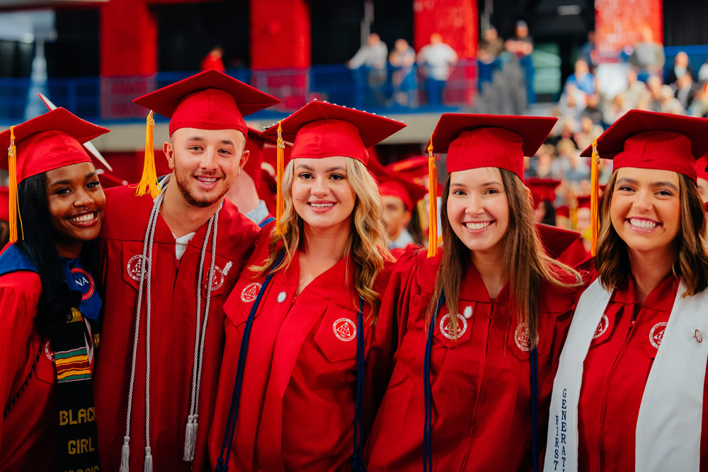 Students at Commencement
