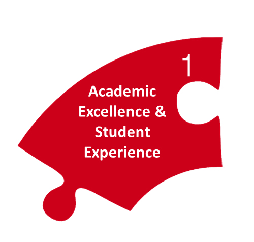 1. Academic Excellence & Student Experience graphic
