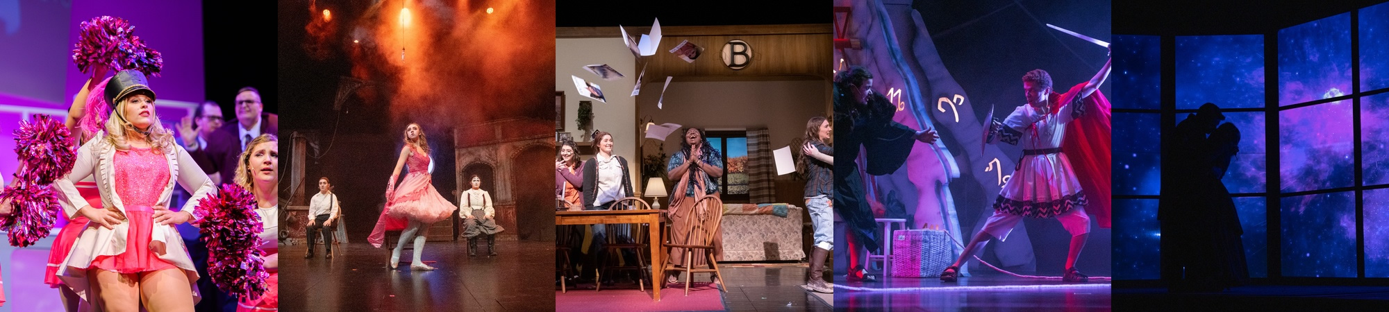 Five different theatre productions