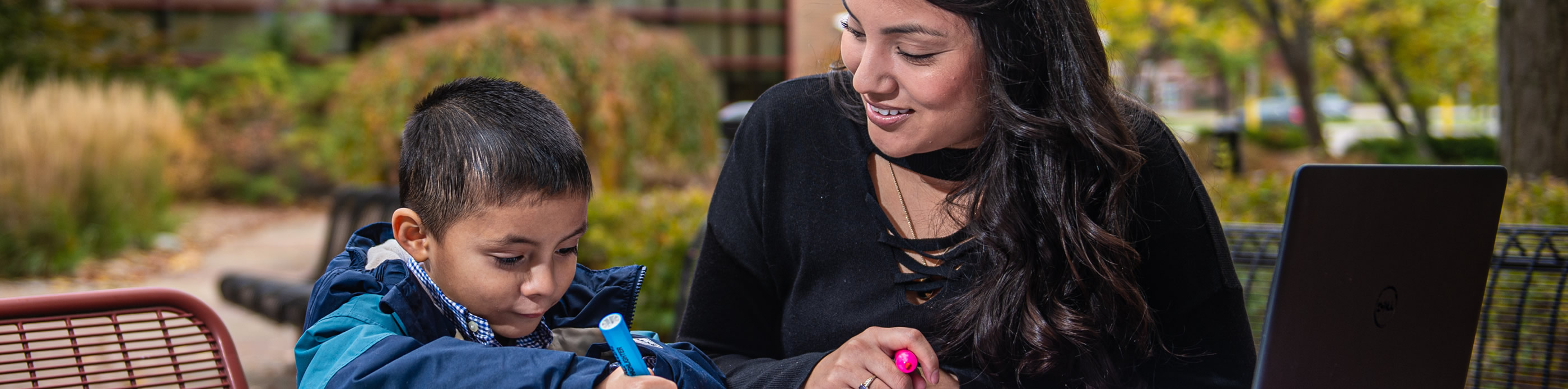 Social Worker with child