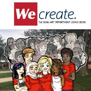 photo of the cover of an art department comic book by student emely williamson and awarded juror's choice