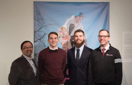 Photo - Professor Kihata, Miles Nitz, Logan Mooney, Professor Johnson