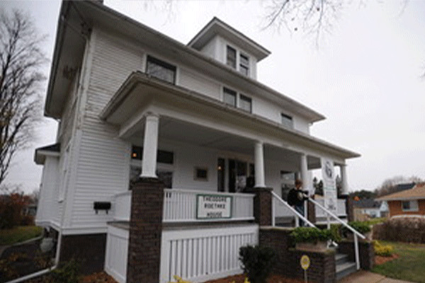 The Roethke house front porch