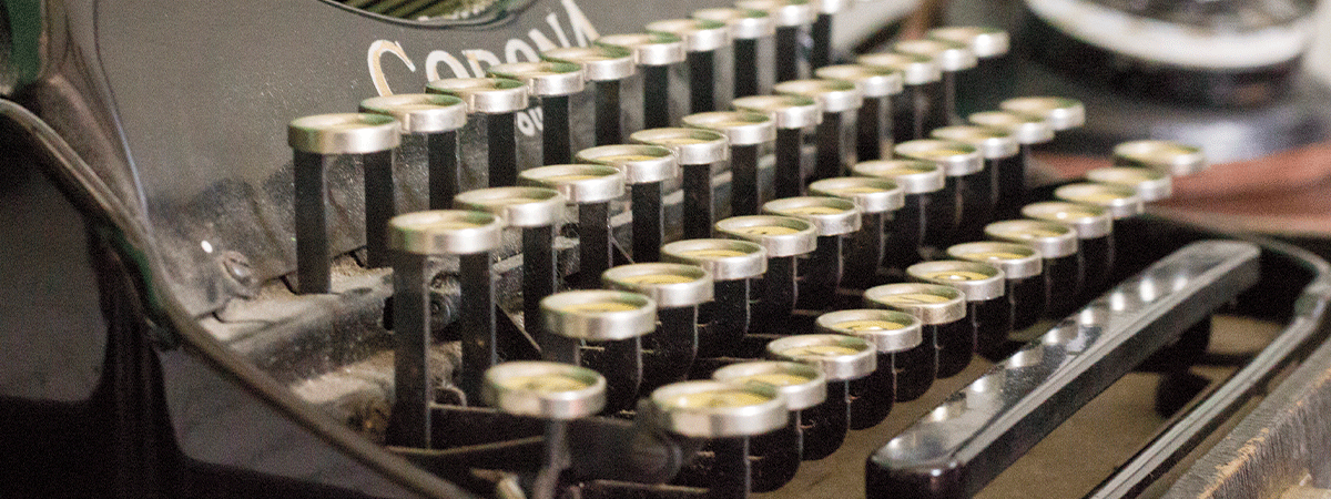 A typewriter